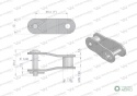 Półogniwo łańcucha 2040 208A (R1 1) Waryński ( sprzedawane po 5 )