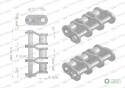 Półogniwo łańcucha P20B-3 (R3 1.1/4) Waryński ( sprzedawane po 3 )