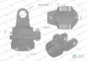 Sprzęgło na kołek wału Seria 6R 2200Nm - 30x92 - 1 3/8 Z6 WARYŃSKI