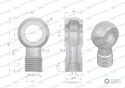 Złączka Oczkowa Fi14-8L (M14X1.5) Waryński ( sprzedawane po 2 )