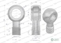 Złączka Oczkowa Fi16-8L (M14X1.5) Waryński ( sprzedawane po 2 )