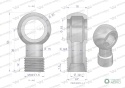 Złączka Oczkowa Fi18-12L (M18X1.5) Waryński ( sprzedawane po 2 )
