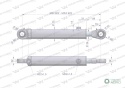 Cylinder hydrauliczny - siłownik dwustronny (7210120053. CJ2*63/36*320z+KT2) chwytak TUR Waryński