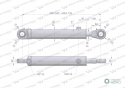 Cylinder hydrauliczny - siłownik dwustronny (7214095071. CJ2F-80/45/200ZN) cyklop. chwytak Waryński