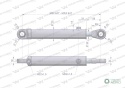 Cylinder hydrauliczny - siłownik dwustronny wspomagania układu kierowniczego (84276909. SMT2 63/32/200) C-385 Waryński