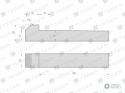 Klin z noskiem 10x8x50 TEGER, (sprzedawane po 5)