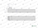 Klin z noskiem 10x8x55 TEGER, (sprzedawane po 5)