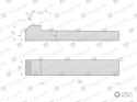 Klin z noskiem 12x8x60 TEGER, (sprzedawane po 5)