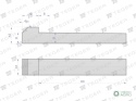 Klin z noskiem 12x8x63 TEGER, (sprzedawane po 5)
