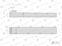 Klin z noskiem 12x8x70 TEGER, (sprzedawane po 5)