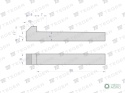 Klin z noskiem 8x7x50 TEGER, (sprzedawane po 5)