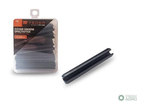 Kołek sprężysty 12x60 TEGER, (sprzedawane po 10)