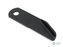 Nóż obrotowy rozdrabniacz słomy sieczkarnia podgięty lewy 173x50x4.5mm otwór 18 zastosowanie 87031976 New Holland WARYŃSKI ( spr