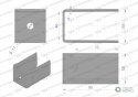 Nóż obrotowy sieczkarnia podwójny 90x50x4mm otwór 11 zastosowanie 1730717M2 MF WARYŃSKI ( sprzedawane po 6 )