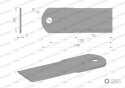 Nóż stały rozdrabniacz słomy sieczkarnia uzębiony 140x50x3mm otwór 12 zastosowanie 84437640 New Holland WARYŃSKI ( sprzedawane p