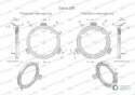 Plastikowe łożyska do obudowy wału zestaw 93x69mm i 93x75mm Seria 8R Waryński