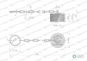 Pokrywa aluminiowa (korek, zaślepka) z gwintem wewnętrznym wkręcany do zaworów skręcanych - gniazd serii WRS Waryński ( sprzedaw