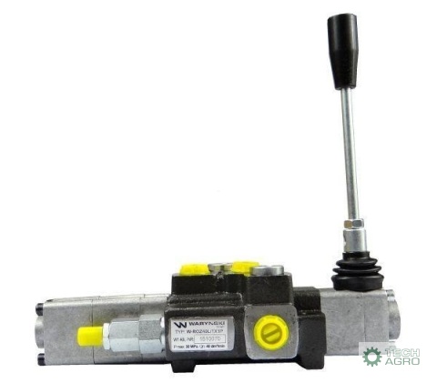 Rozdzielacz hydrauliczny 1-sekcyjny max przepływ 40L z sekcją pływającą Waryński Rozdzielacz hydrauliczny 1-sekcyjny max przepływ 40L z sekcją pływającą Waryński