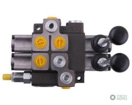 Rozdzielacz hydrauliczny 2-sekcyjny max przepływ 40L (1-sekcja nurnikowa) Waryński