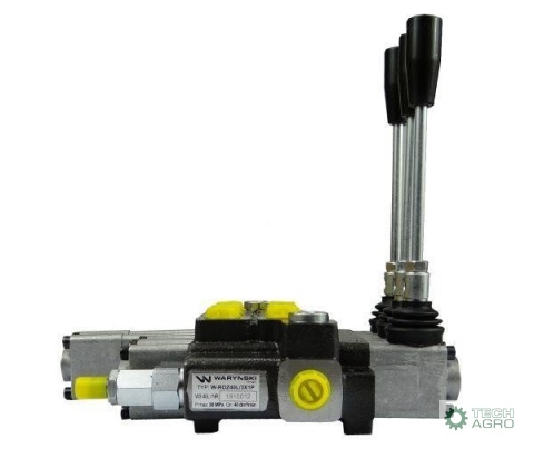 Rozdzielacz hydrauliczny 3-sekcyjny max przepływ 40L 1-sekcja pływająca Waryński Rozdzielacz hydrauliczny 3-sekcyjny max przepływ 40L 1-sekcja pływająca Waryński