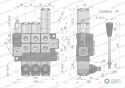 Rozdzielacz hydrauliczny 3-sekcyjny max przepływ 40L 1-sekcja pływająca Waryński