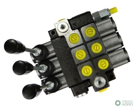 Rozdzielacz hydrauliczny 3-sekcyjny maxprzepływ 40L Waryński