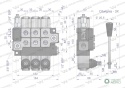 Rozdzielacz hydrauliczny 3-sekcyjny maxprzepływ 40L Waryński