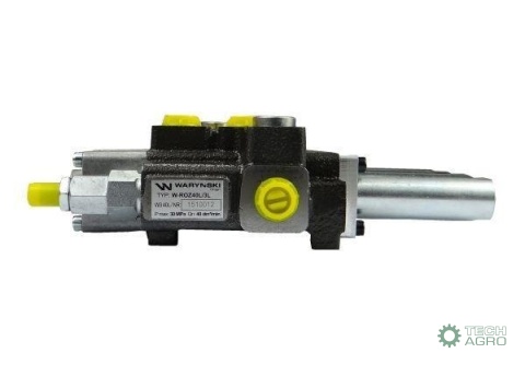 Rozdzielacz hydrauliczny 3-sekcyjny max przepływ 40L sterowany na linkę Waryński Rozdzielacz hydrauliczny 3-sekcyjny max przepływ 40L sterowany na linkę Waryński