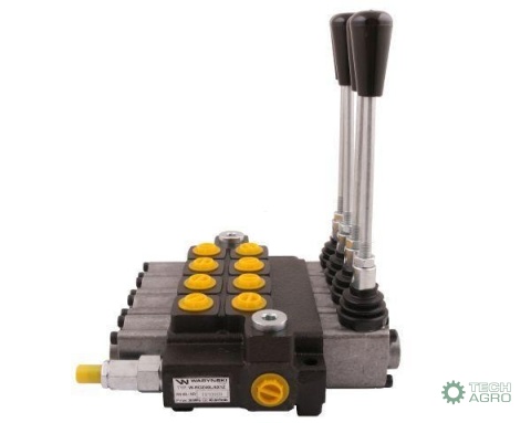 Rozdzielacz hydrauliczny 4-sekcyjny max przepływ 40L (1 sekcja z zatrzaskiem) Waryński Rozdzielacz hydrauliczny 4-sekcyjny max przepływ 40L (1 sekcja z zatrzaskiem) Waryński