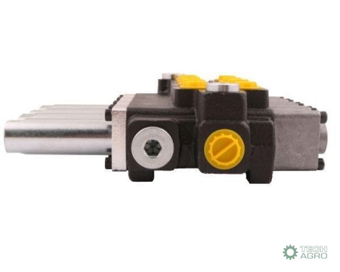 Rozdzielacz hydrauliczny 4-sekcyjny max przepływ 40L sterowany linkami Waryński Rozdzielacz hydrauliczny 4-sekcyjny max przepływ 40L sterowany linkami Waryński