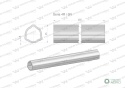 Rura wewnętrzna Seria 4R i 5R do wału 510 przegubowo-teleskopowego 45x3.8 mm 355 mm WARYŃSKI