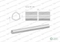 Rura wewnętrzna Seria 4R i 5R do wału 660 przegubowo-teleskopowego 45x3.8 mm 505 mm WARYŃSKI