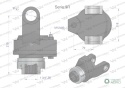 Sprzęgło na kołek wału Seria 9R 4500Nm - 41x118 - 1 3/4 Z6 WARYŃSKI