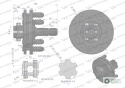 Sprzęgło zewnętrzne cierne wału 750Nm - 1 3/8 Z6 Waryński