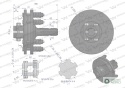 Sprzęgło zewnętrzne cierne wału 900Nm - 1 3/8 Z6 Waryński