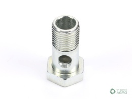 Śruba oczkowa przelewowa calowa G1/2-14. L-42mm. Waryński ( sprzedawane po 10 )