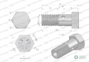 Śruba oczkowa przelewowa metryczna M10x1.5 Waryński ( sprzedawane po 10 )