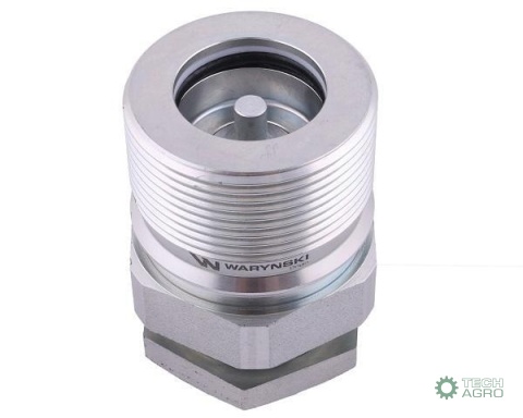 Szybkozłącze hydrauliczne skręcane (motylkowe) gniazdo G1"BSP gwint wewnętrzny 250bar Waryński Szybkozłącze hydrauliczne skręcane (motylkowe) gniazdo G1"BSP gwint wewnętrzny 250bar Waryński
