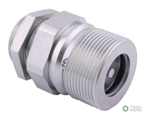 Szybkozłącze hydrauliczne skręcane (motylkowe) gniazdo G1"BSP gwint wewnętrzny 250bar Waryński Szybkozłącze hydrauliczne skręcane (motylkowe) gniazdo G1"BSP gwint wewnętrzny 250bar Waryński