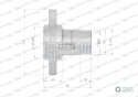 Szybkozłącze hydrauliczne skręcane (motylkowe) wtyczka G1"BSP gwint wewnętrzny 250bar Waryński