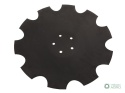 Talerz, uzębiony Z-10 fi 460 mocowanie5/98 grubość 3,5 mm stal borowa prosta piasta, Waryński