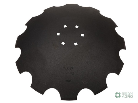 Talerz, uzębiony Z-12 fi 610 mocowanie6/120 grubość 6 mm stal borowa prosta piasta, Tolmet, Waryński Talerz, uzębiony Z-12 fi 610 mocowanie6/120 grubość 6 mm stal borowa prosta piasta, Tolmet, Waryński