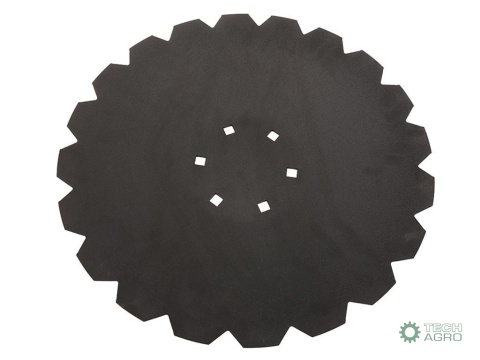 Talerz, uzębiony Z-20 fi 460 mocowanie6/120 grubość 3,5 mm stal borowa prosta piasta, Tolmet, Waryński Talerz, uzębiony Z-20 fi 460 mocowanie6/120 grubość 3,5 mm stal borowa prosta piasta, Tolmet, Waryński
