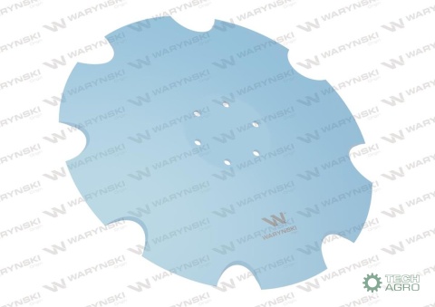 Talerz, uzębiony Z-8 fi 465 mocowanie6/100 grubość 5 mm stal borowa, Lemken Helidor 3490471, Waryński