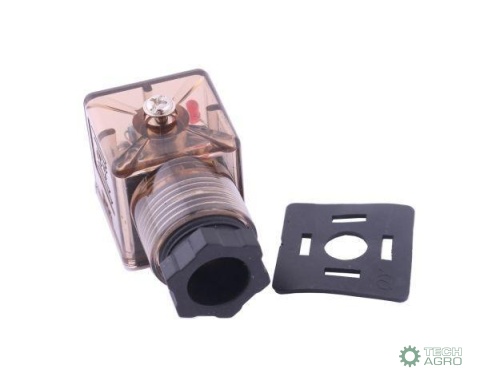 Wtyczka elektryczna W-WTYKVDC 12V 24V (SP666) do zasilania cewek elektromagnetycznych z diodą i uszczelką Waryński Wtyczka elektryczna W-WTYKVDC 12V 24V (SP666) do zasilania cewek elektromagnetycznych z diodą i uszczelką Waryński