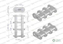 Zamek łańcucha Z08B-3 (R3 1/2) Waryński ( sprzedawane po 5 )