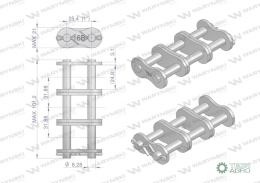 Zamek łańcucha Z16B-3 (R3 1) Waryński ( sprzedawane po 5 )
