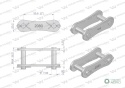 Zamek łańcucha Z216A 2080 (R1 2) Waryński ( sprzedawane po 5 )