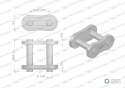 Zamek łańcucha przemysłowy Z12AH-1 ANSI A 60H (R1 3/4) Waryński ( sprzedawane po 10 )