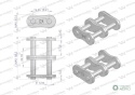 Zamek łańcucha wzmocnionego Z12A-2 ANSI A 60 (R2 3/4) Waryński ( sprzedawane po 5 )